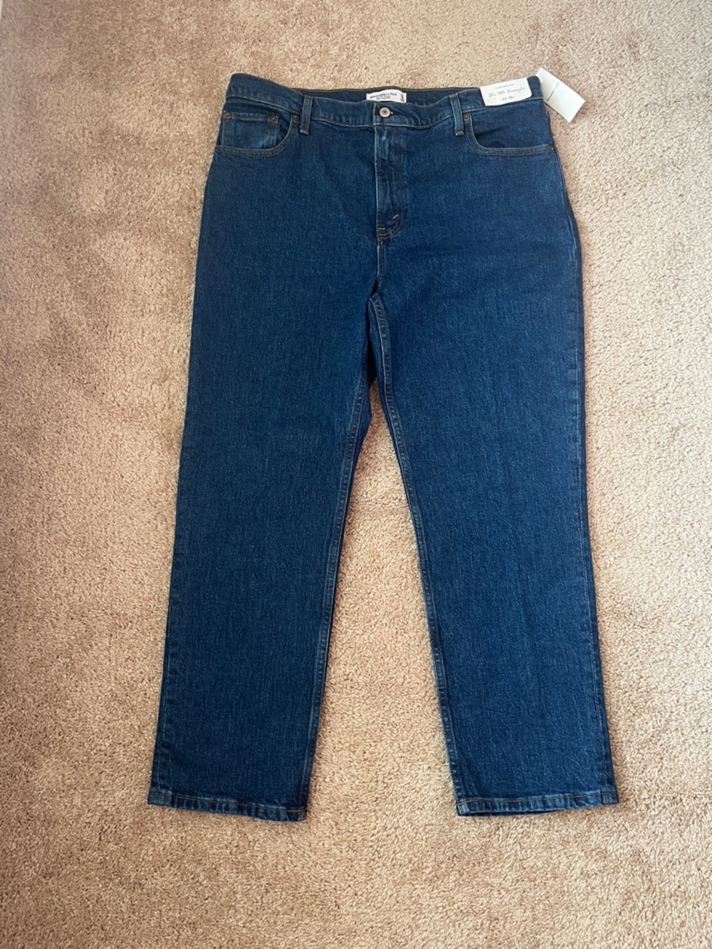 NWT Abercrombie & Fitch 90’s Straight Ultra High Rise Jeans - Picture 2 of 12